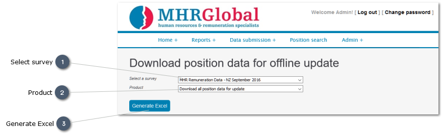 Download position data